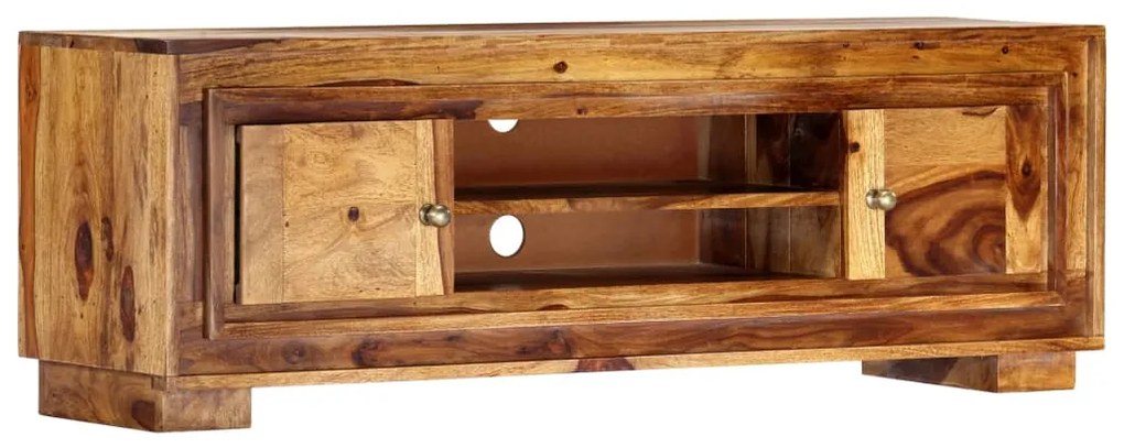 Móvel de TV 118x30x40 cm madeira de acácia maciça