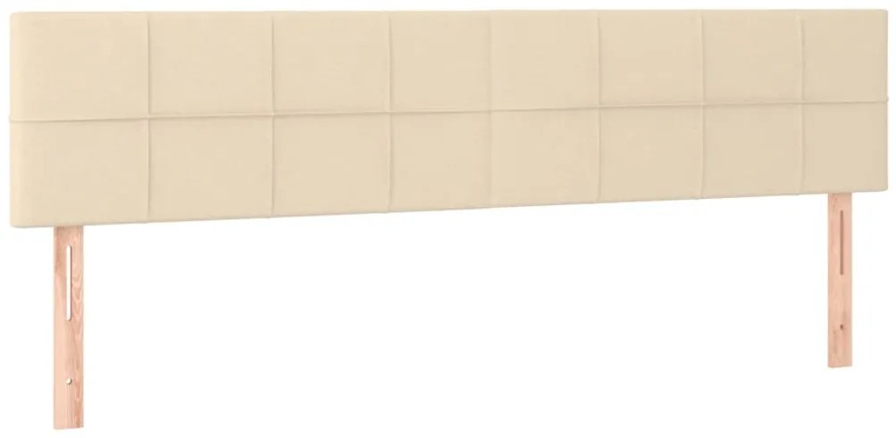 Cama com molas/colchão 180x200 cm tecido cor creme