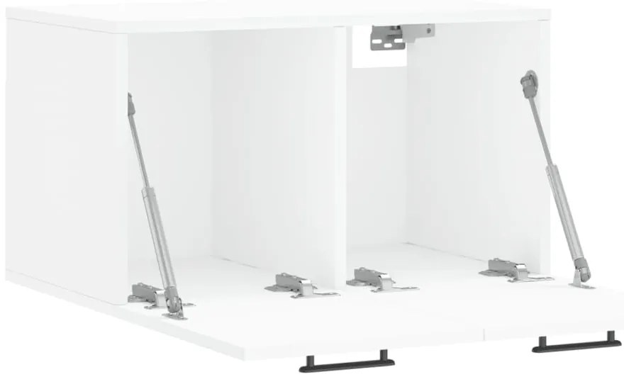 Armário de parede 60x36,5x35 cm derivados de madeira branco