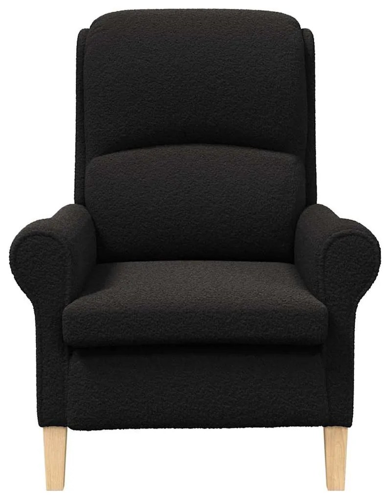 Poltrona Ergonómica Preto Standard Tecido, Madeira