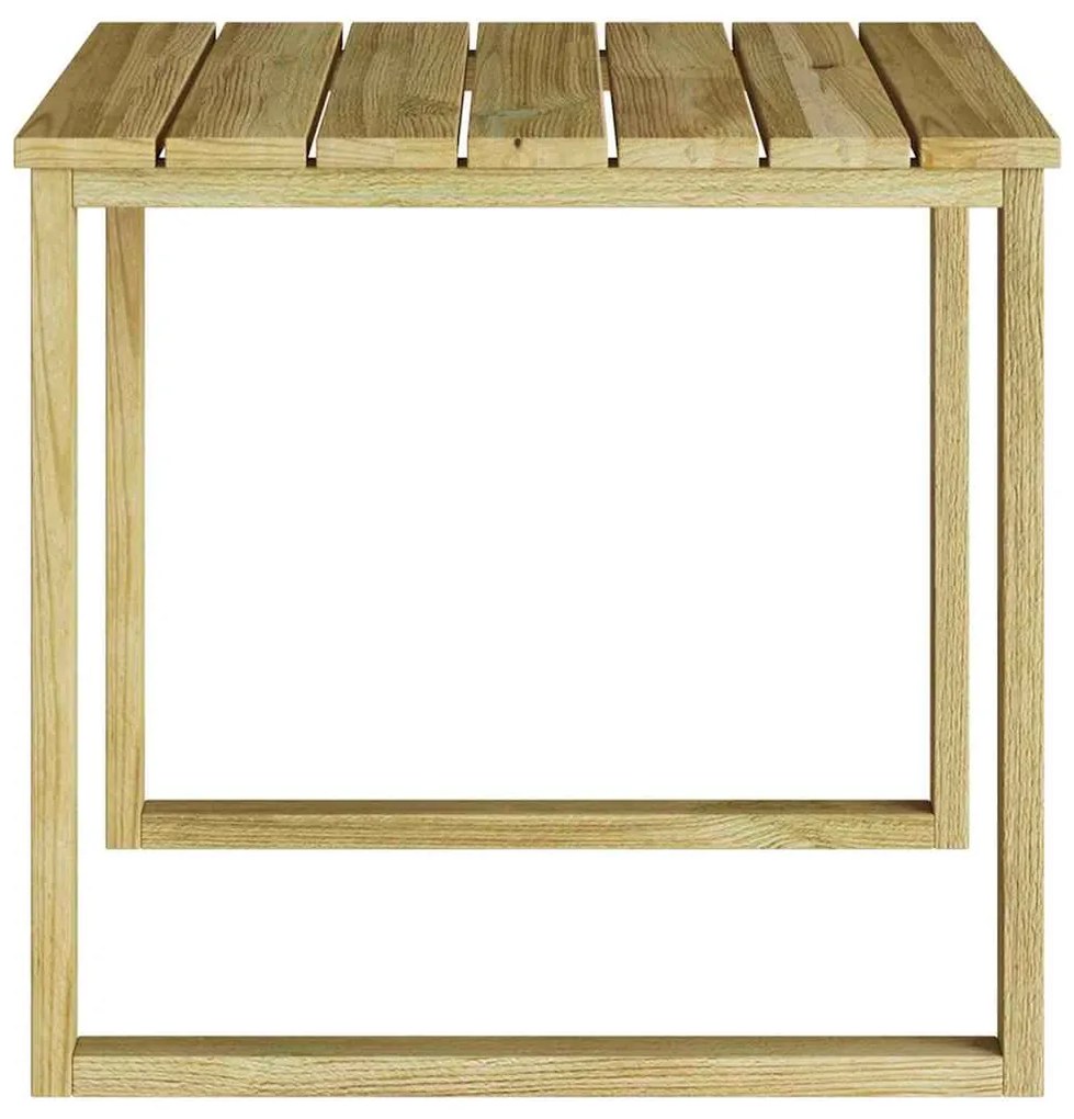 Mesa de Cama Sol 50.5x50.5x46 cm Madeira de Pinho Impregnada