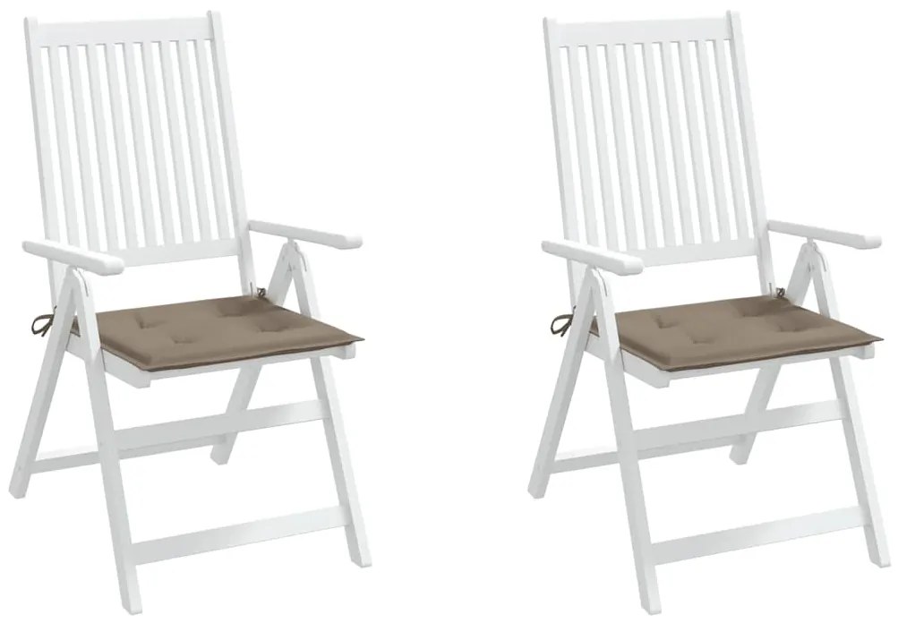 Almofadões p/ cadeiras jardim 2 pcs oxford cinza-acastanhado
