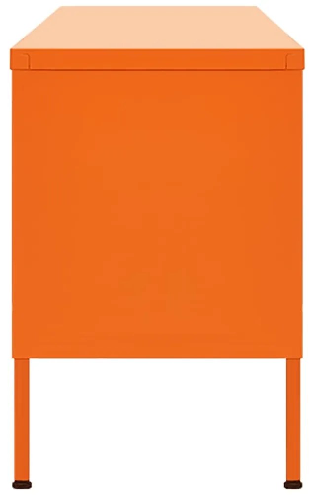 Móvel de TV aço 105x35x50 cm laranja