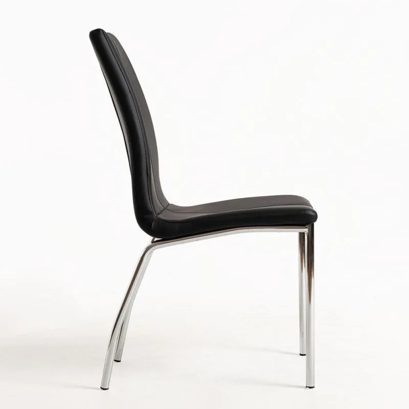 Conjunto de 2 Cadeiras Klima - Preto - Design Nórdico