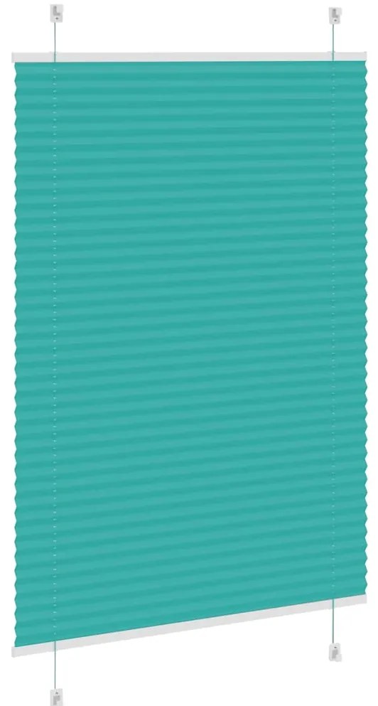 Gasolina verde Plissada Cega 90x150 cm Largura Tecido 89,4 cm