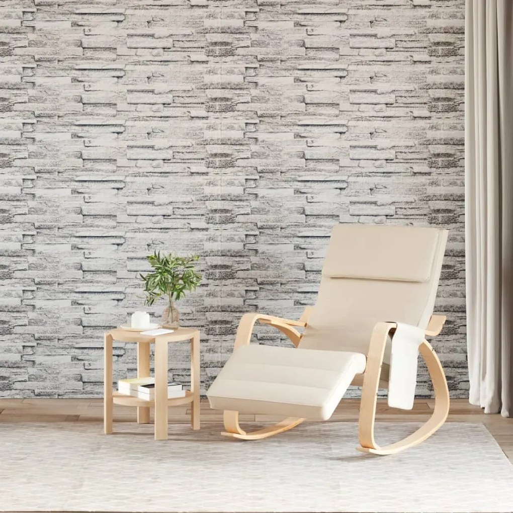 Painéis de parede 3D 14 pcs 100x25 cm EPS cinzento-claro