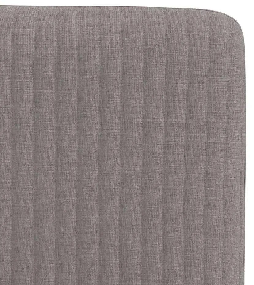 Cadeiras de jantar 4 pcs tecido cinzento-acastanhado