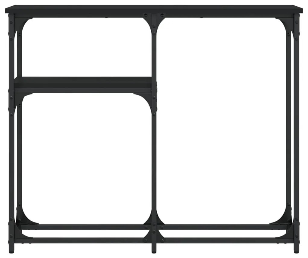 Mesa consola 90x22,5x75 cm derivados de madeira preto