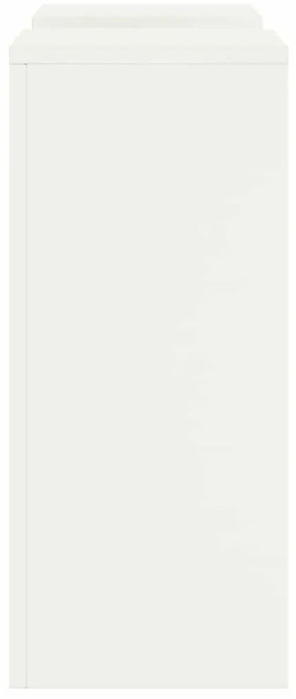 Conjunto de 2 Suportes de Plantas ao Ar Livre em branco, 24x24x55 cm,