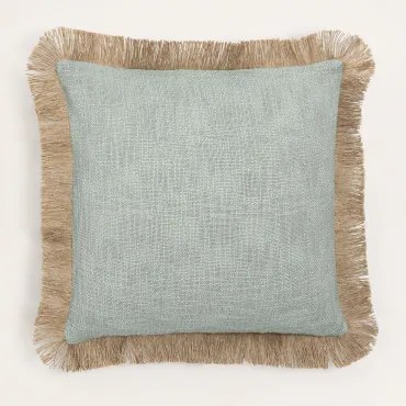 Coussin Carré 45x45 Cm En Coton Paraiba Tropa - Crema Linho - Sklum