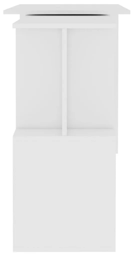 Secretária de canto 200x50x76 cm derivados de madeira branco
