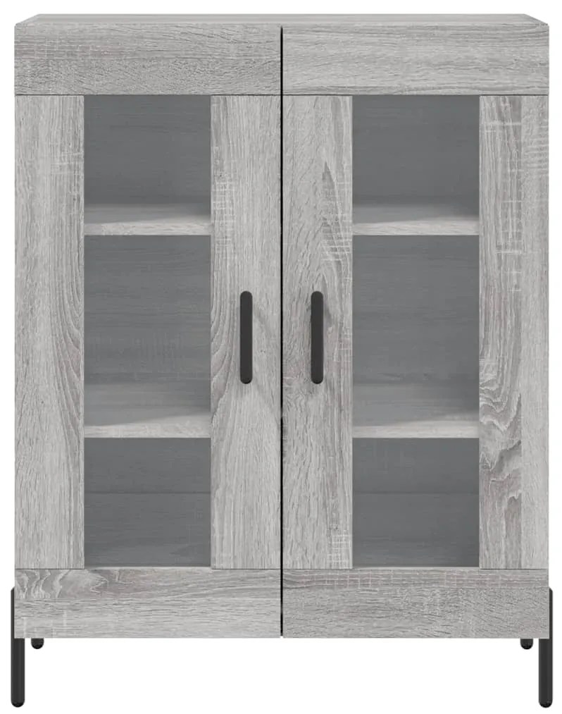 Armário alto 69,5x34x180 cm derivados de madeira sonoma cinza