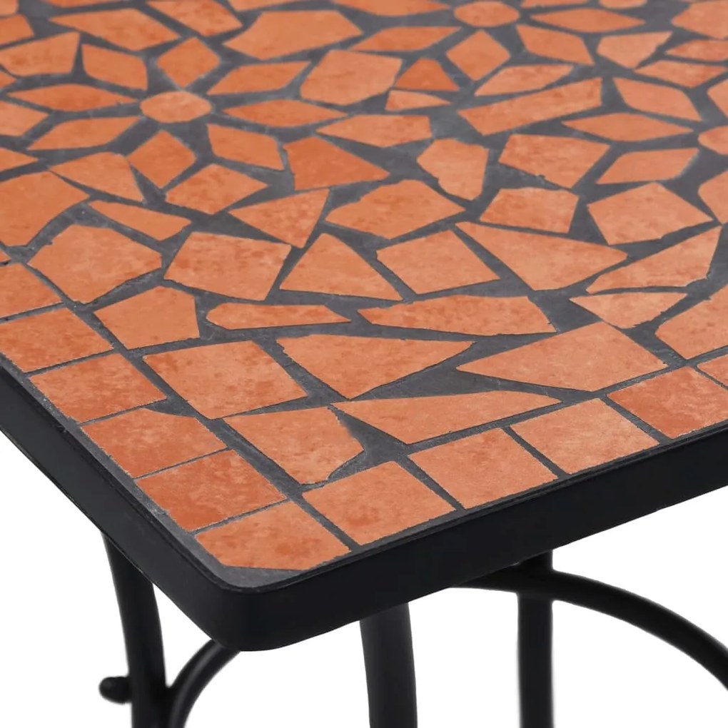 3 pcs conjunto bistro em mosaico azulejos de cerâmica terracota