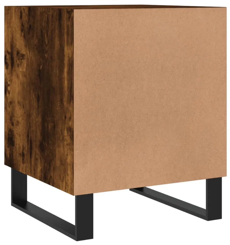 Mesa cabeceira 40x40x50 cm derivados de madeira carvalho fumado