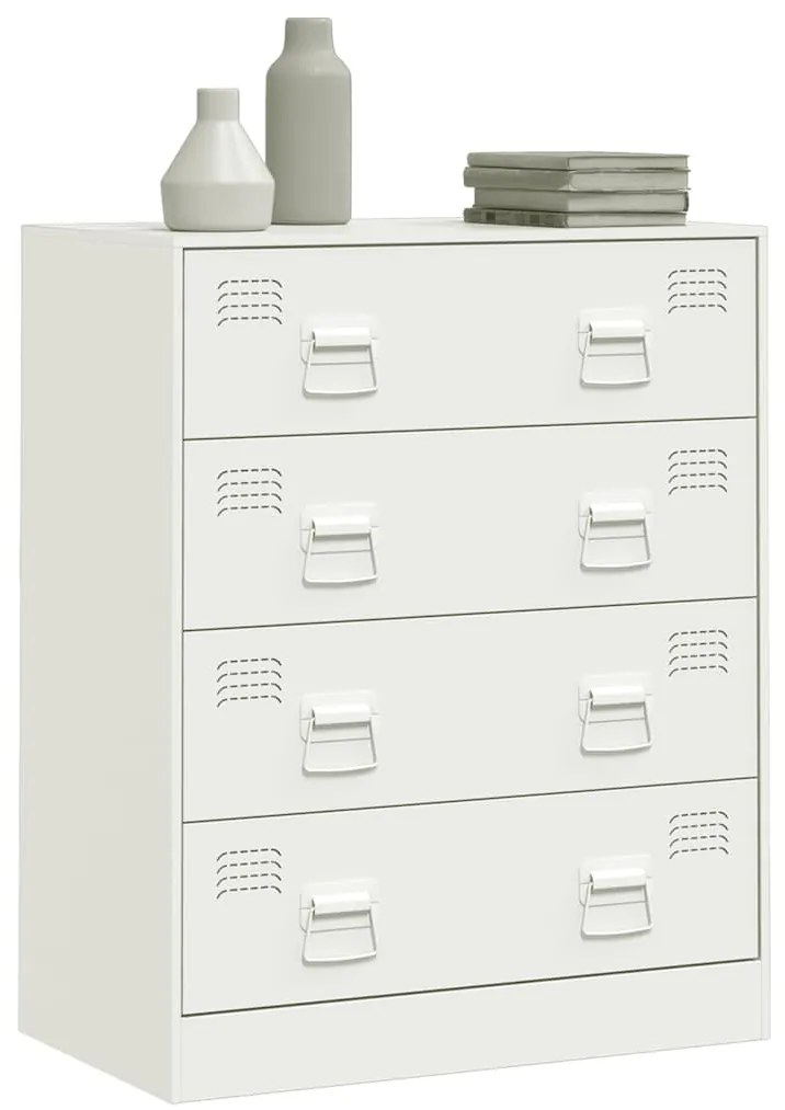 Aparador 67x39x83 cm aço branco