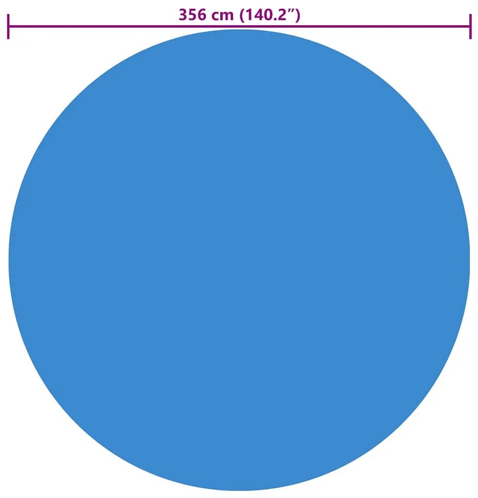 Cobertura para piscina 356 cm PE azul