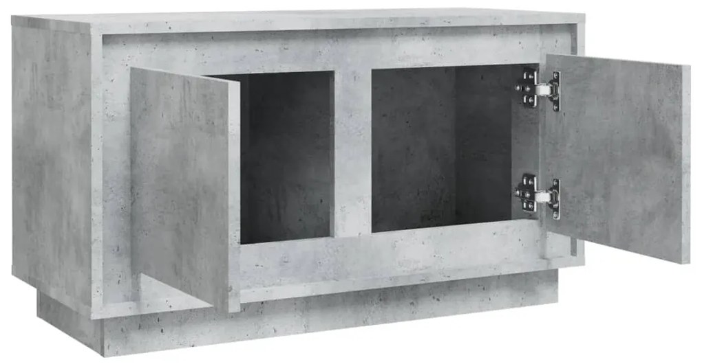 Móvel de TV 80x35x45 cm derivados de madeira cinzento cimento