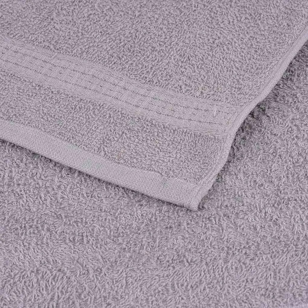 Toalhas de banho 10 pcs 100x150 cm 360gsm 100% algodão cinzento