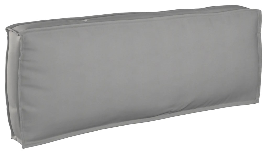 vidaXL Almofada de palete para encosto Cinzeto 120 x 40 x 12 cm