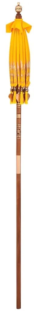 Parasol Balinês Amarelo x 260 cm Algodão e madeira sólida