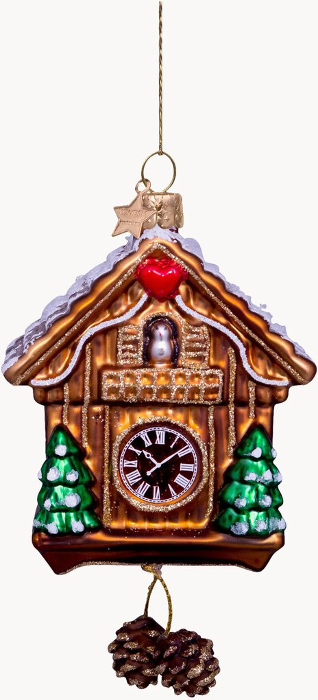Ornamento de Natal artesanal Cuckoo Clock