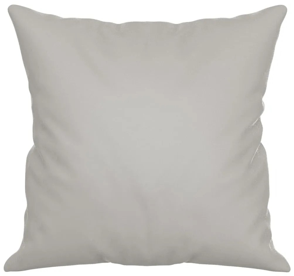 Almofadas decorativas 2 pcs 40x40 cm microfibra cinzento-claro