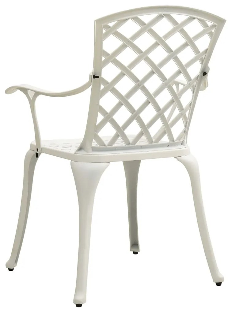 5 pcs conjunto de bistrô alumínio fundido branco