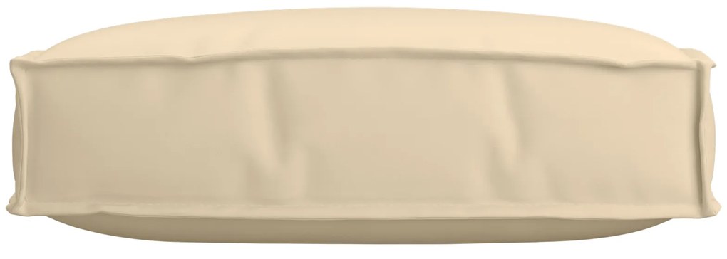 Almofada de Palete para Assento Bege 60x60x12 cm Tecido Oxford