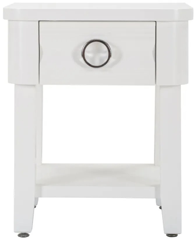 MESA DE CABECEIRA SHINE 45X40X54 CM BRANCA