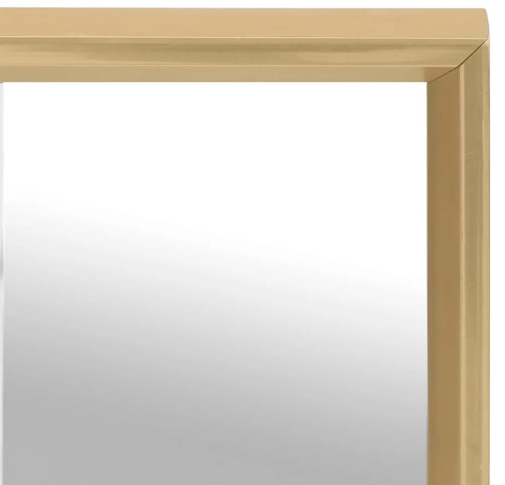 Espelho 60x60 cm dourado