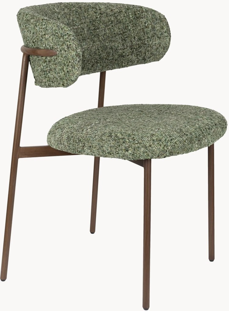 Cadeiras de jantar estofadas Claes, conjunto de 2