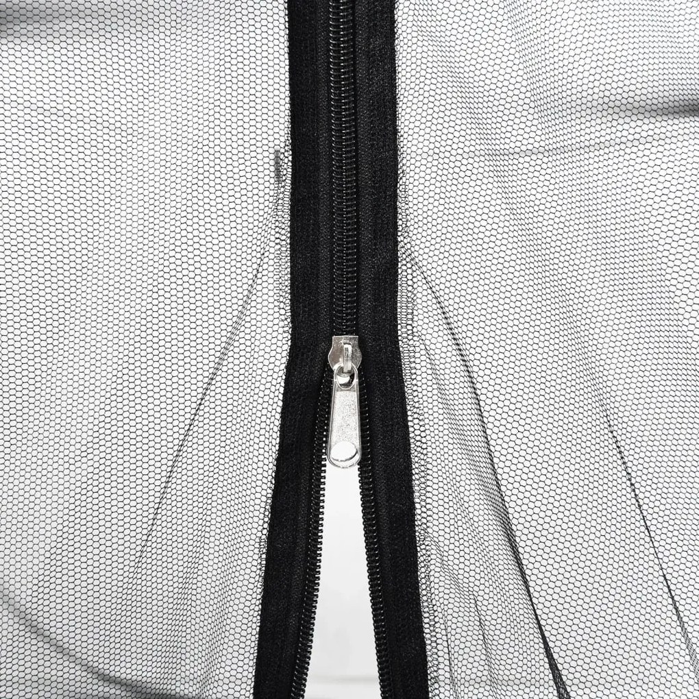 Rede mosquiteira para guarda-sol malha 220 Φ330x250 cm preto