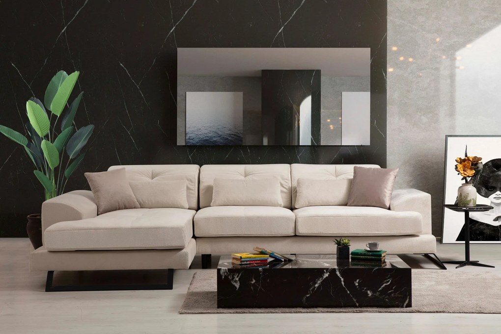 Sofá de Canto Frido – Ecru – 304 cm x 190 cm