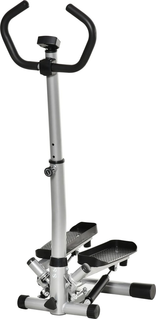 HOMCOM Stepper Aparelho para casa com ecrã LCD Velocidade ajustável Metal ABS 55 x 53 x 118-128 cm | Aosom Portugal