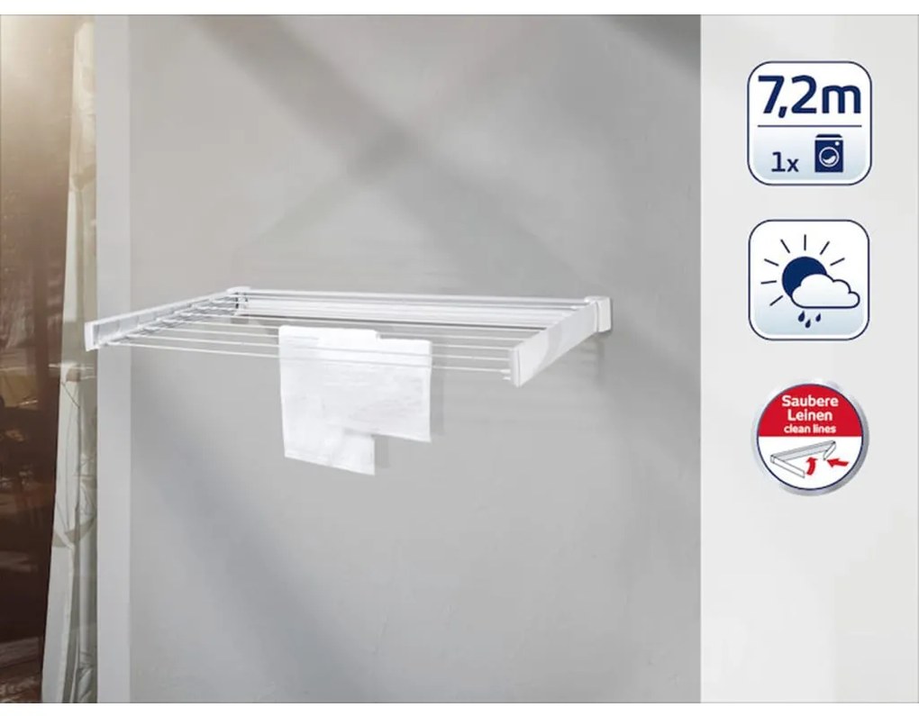 415753 Leifheit Estendal de parede Telegant 72 Protect 83305