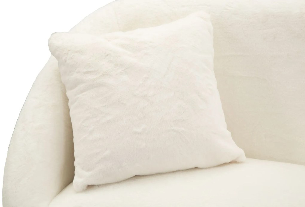 SOFÁ SOFFY COM ALMOFADAS BRANCO 137X69X79 CM