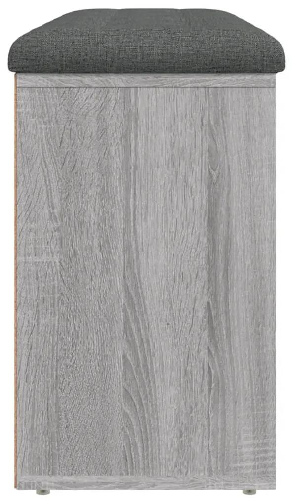 Banco sapateira 102x32x50 cm derivados madeira cinzento sonoma