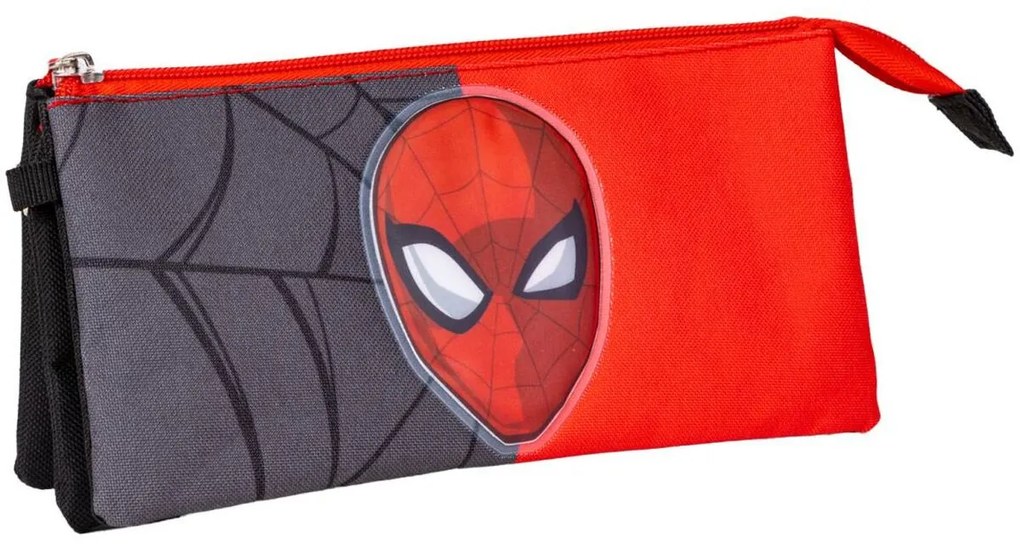 Malas para Tudo Triplas Spiderman Vermelho 22,5 X 2 X 11,5 cm Preto