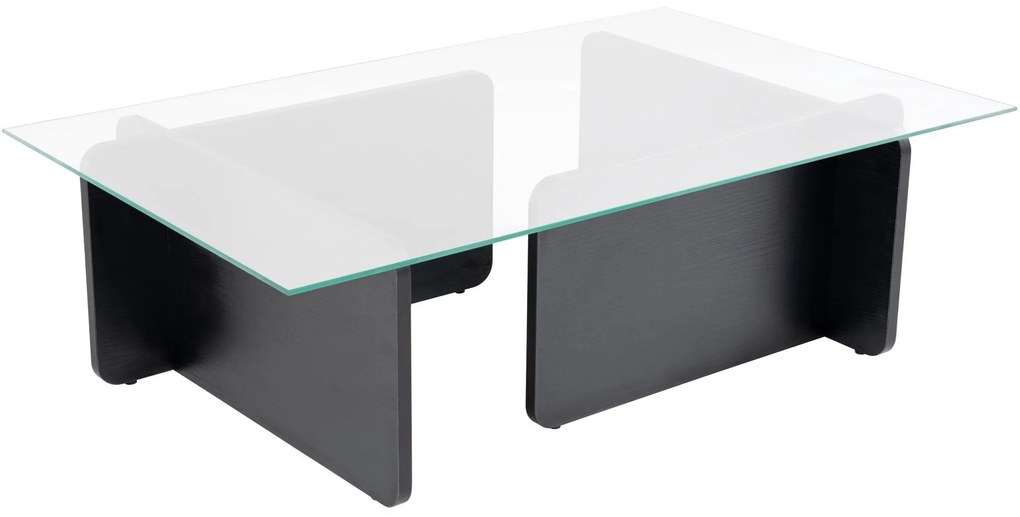 Mesa de Café Flavio - Preto Madeira - 105x30x65cm