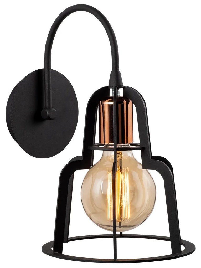 Aplique de Parede Harran – Preto Bronze – 20 cm