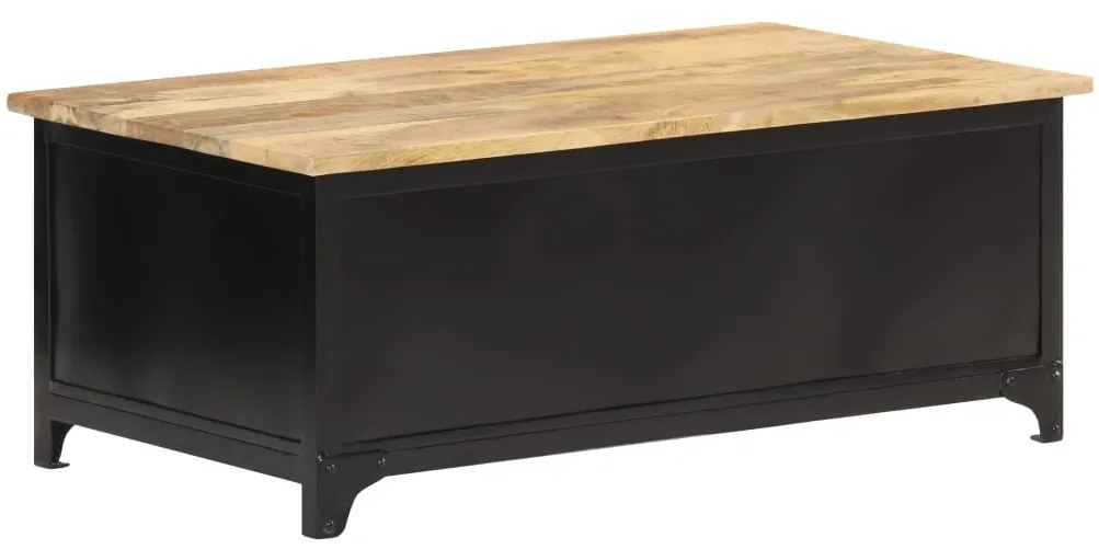 Mesa de centro 90x50x35 cm madeira de mangueira maciça
