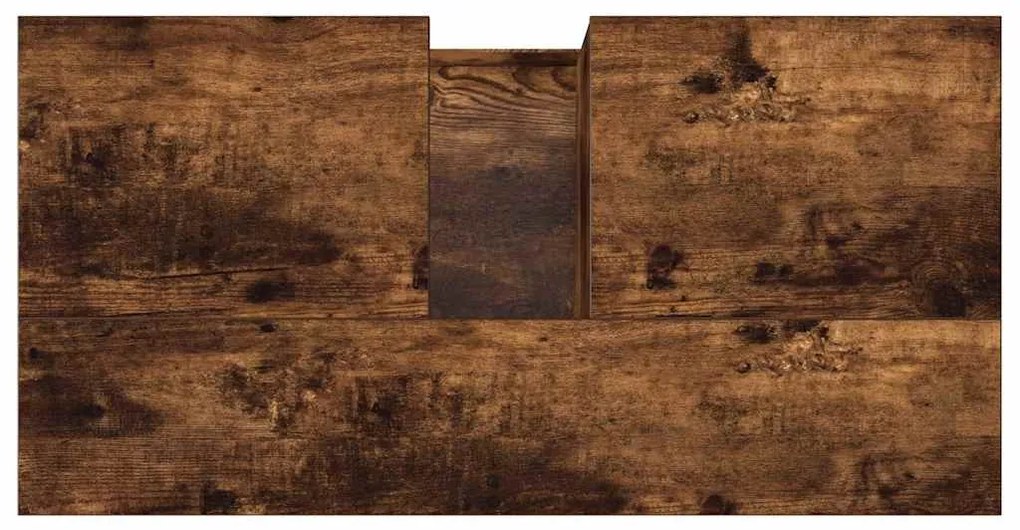 Armário casa de banho 65x33x60 cm madeira carvalho fumado
