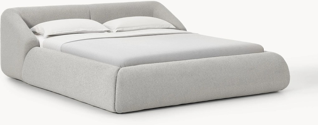 Cama estofada em bouclé Sofia