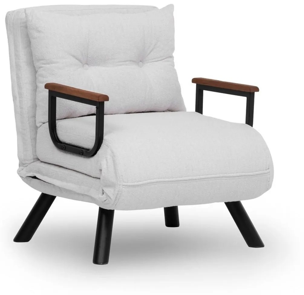 Sofá-Cama Sando – Branco – Medidas: Profundidade do Assento: 50 cm, La