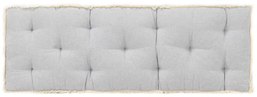 314799 vidaXL Almofadão para sofá de paletes 120x40x7 cm cinzento