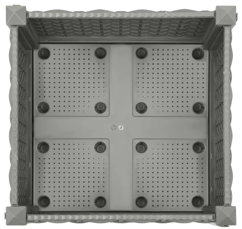 Canteiro elevado 40x40x23 cm polipropileno