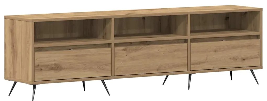 Cabide de TV Carvalho Artisan 150x30x44,5 cm Madeira de Engenharia