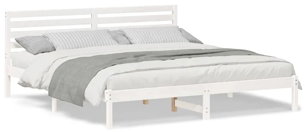 Estrutura da Cama com cabeceira Branco 180 x 200 cm