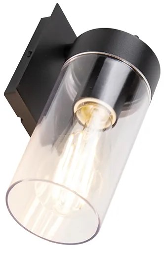 Candeeiro de parede exterior moderno preto - Rullo