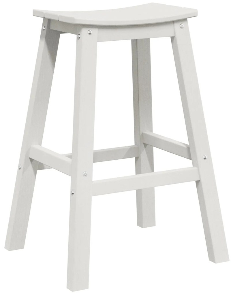 Banquetas 2 pcs Brancas HDPE